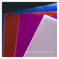 Metallic Luster Pu Material Synthetic Leather Glitter